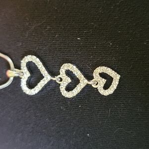 925 necklace 3 heart pendant